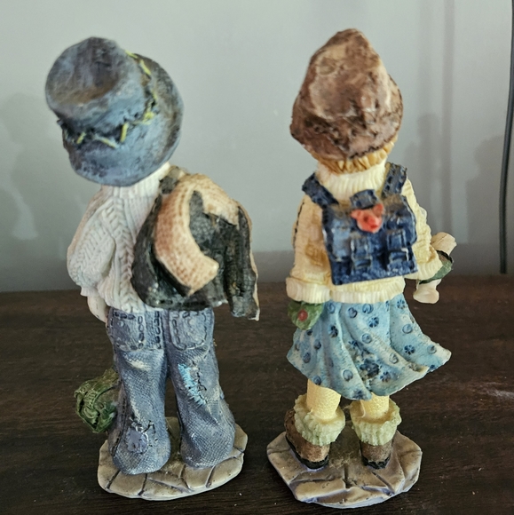 Vintage Little Boy and Girl Figurine Set - Picture 2 of 3